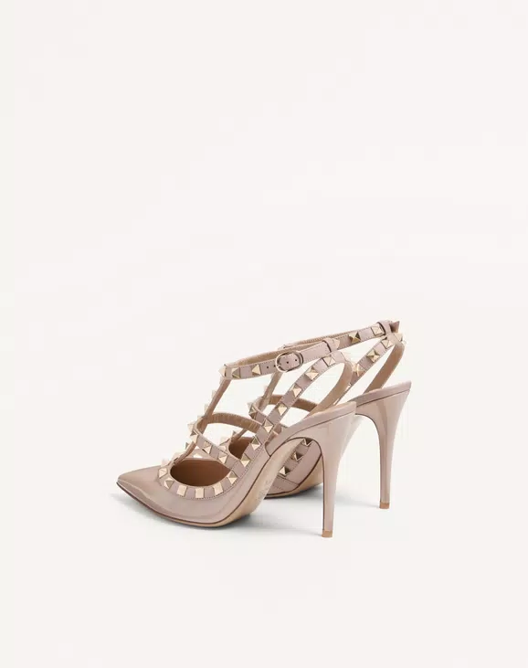 Valentino Patent Rockstud Caged Pump 100Mm - Image 4